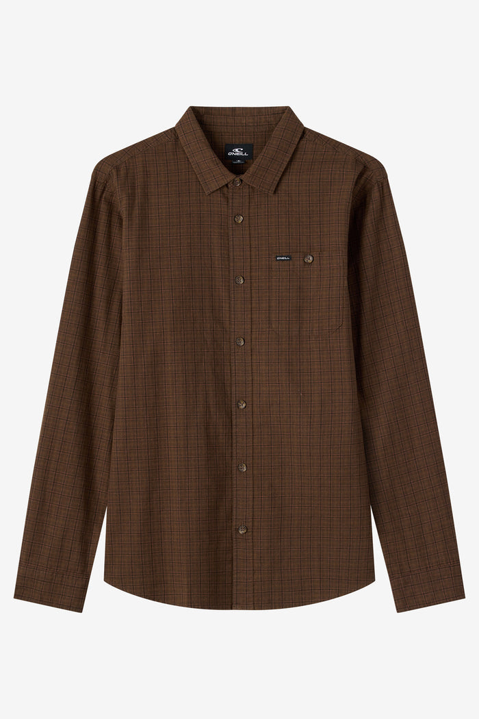 Dodgy Standard Fit Long Sleeve Shirt - Turkish Coffee | O'Neill