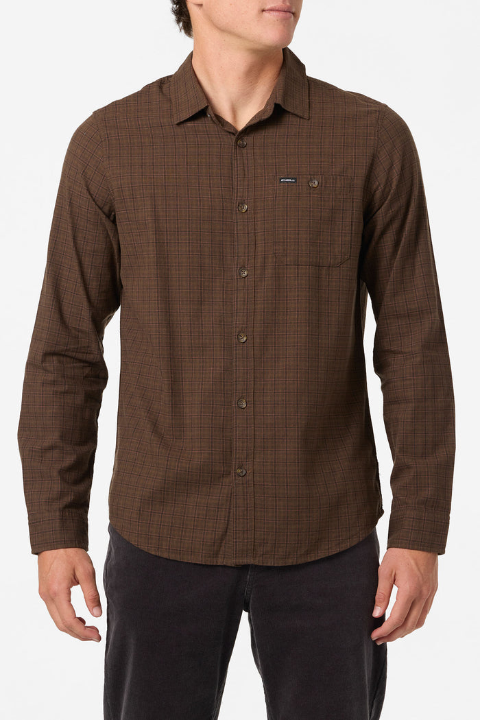 Dodgy Standard Fit Long Sleeve Shirt - Turkish Coffee | O'Neill