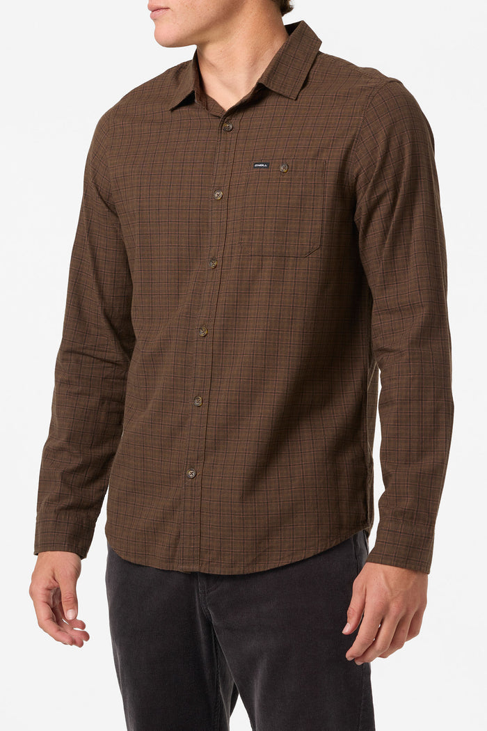 Dodgy Standard Fit Long Sleeve Shirt - Turkish Coffee | O'Neill