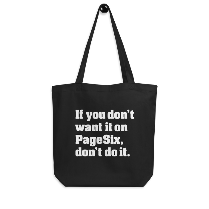 Don't Do It Page Six Tote Bag