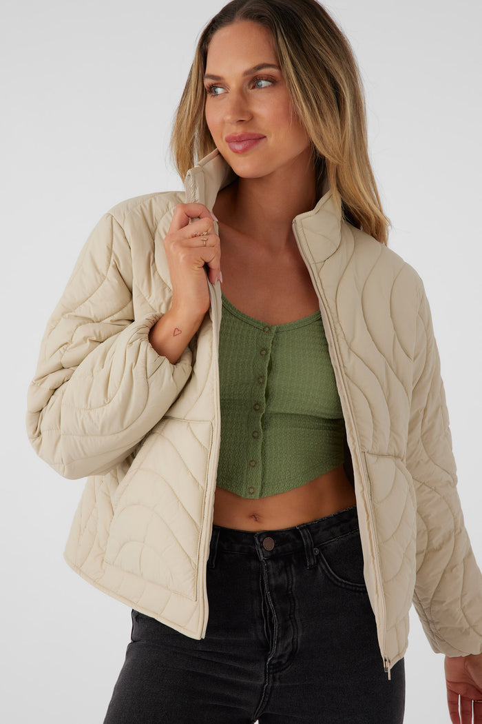 Eden Nylon Wave Quilted Zip Jacket -  | O'Neill