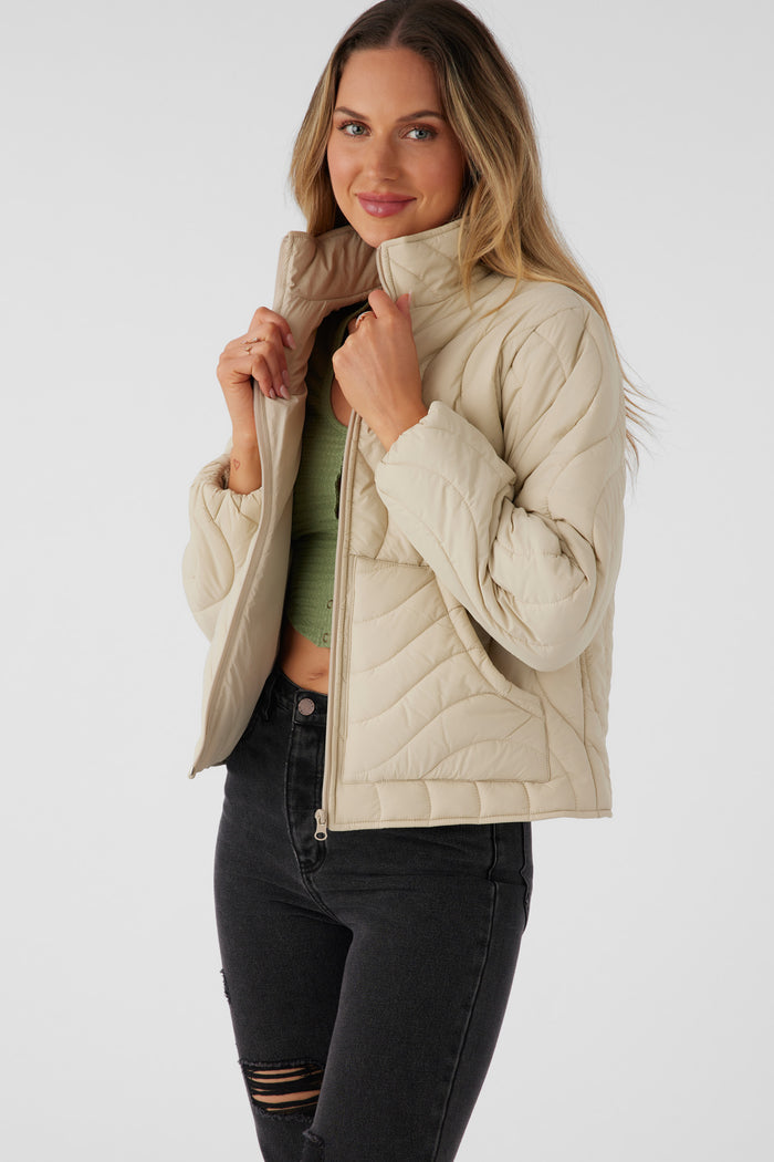 Eden Nylon Wave Quilted Zip Jacket -  | O'Neill