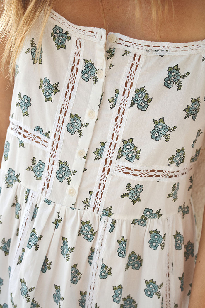 Fable Block Printed Strappy Sundress