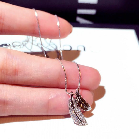 Fashionable Korean Style Leaf Pendant Choker Necklace - House of Beauty