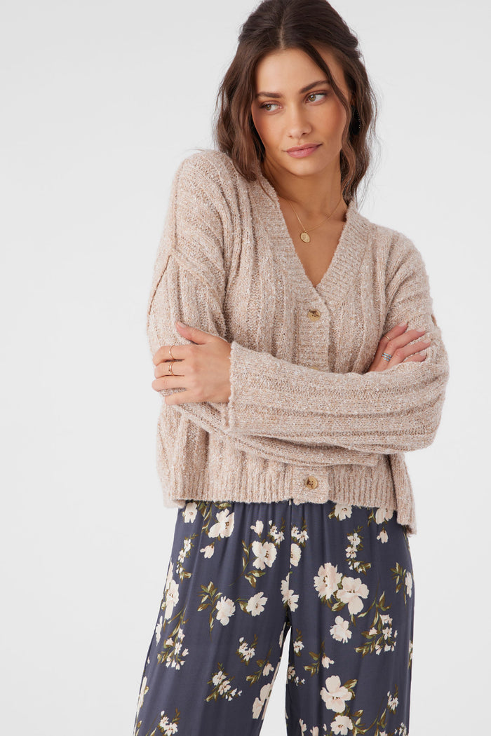 Ferris Button Front Sweater Cardigan - Otml Hthr | O'Neill