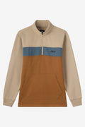 Fifty Two 1/4 Zip Fleece Pullover - Khaki | O'Neill