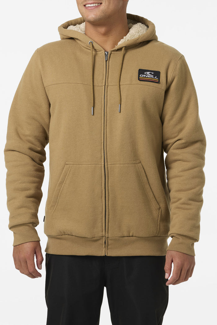 Fifty Two High Pile Zip Fleece - Dark Khaki | O'Neill