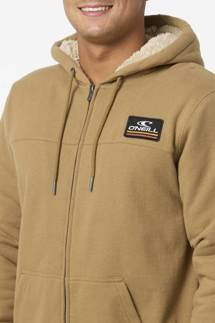 Fifty Two High Pile Zip Fleece - Dark Khaki | O'Neill