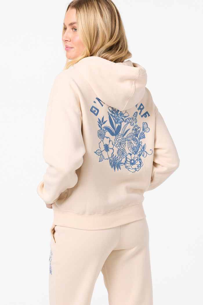 Flora Drift Hoodie Pullover Fleece - Tapioca | O'Neill