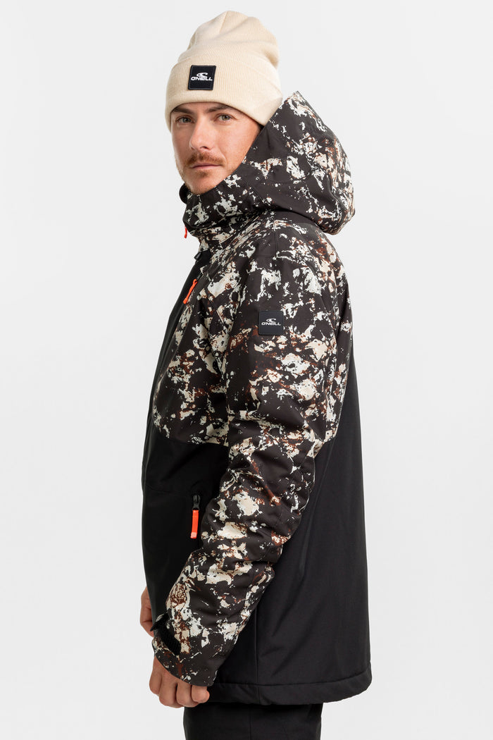 FWC Cruz Block Snow Jacket - Blk/Beige | O'Neill