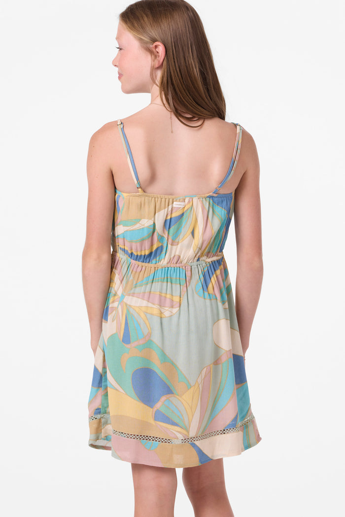 Girl's Alden Butterfly Mini Dress - Desert Sage | O'Neill