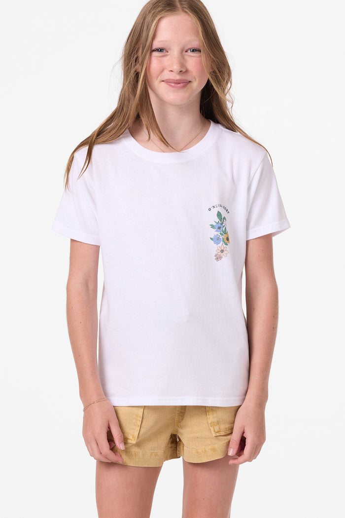 Girl's Angie Tee - White | O'Neill