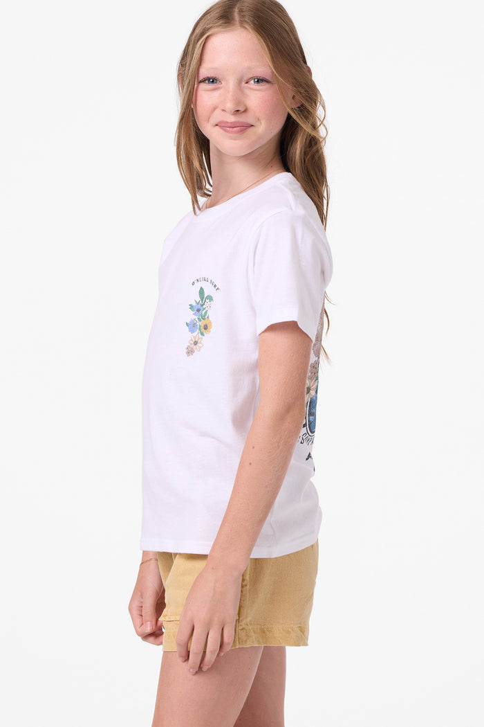Girl's Angie Tee - White | O'Neill