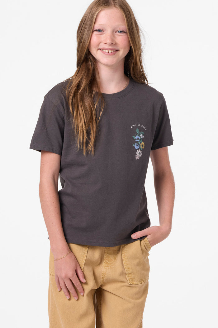 Girl's Angie Tee - Washed Black | O'Neill