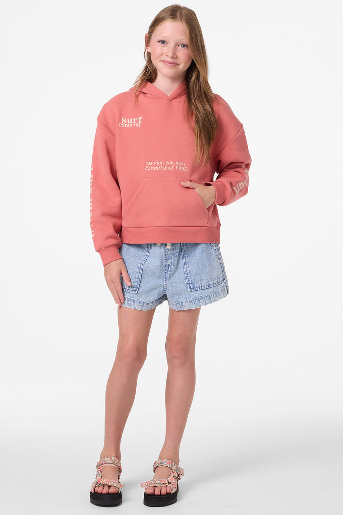 Girl's Asher Hoodie - Canyon Rose | O'Neill