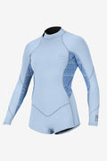 Girl's Bahia 2/1mm Back Zip L/S Surf Suit - Blu/Surfab | O'Neill