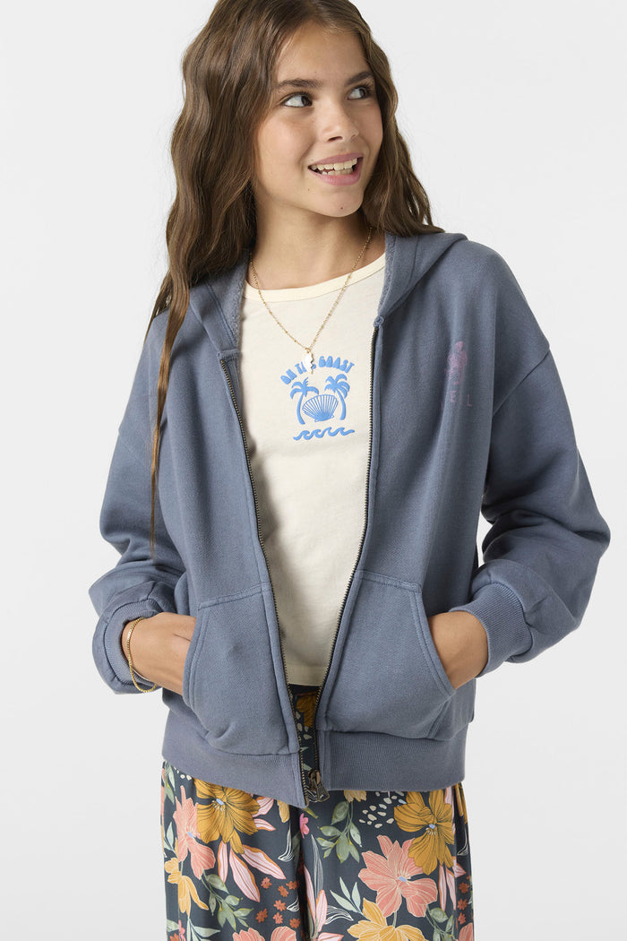 Girl's Barlow Zip Fleece - Slate | O'Neill
