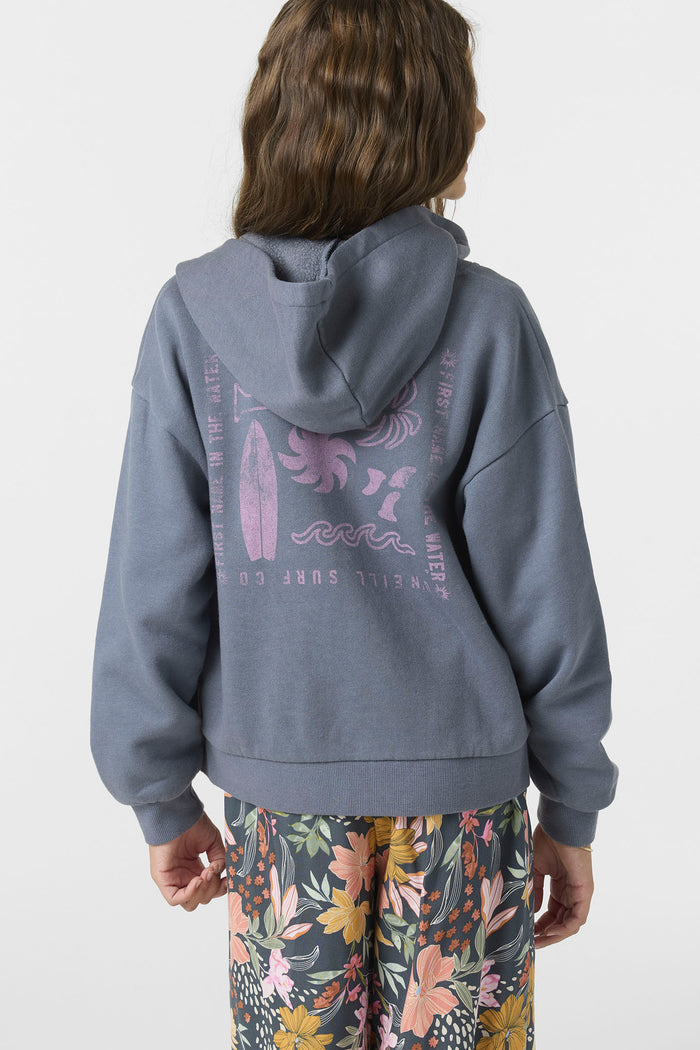 Girl's Barlow Zip Fleece - Slate | O'Neill