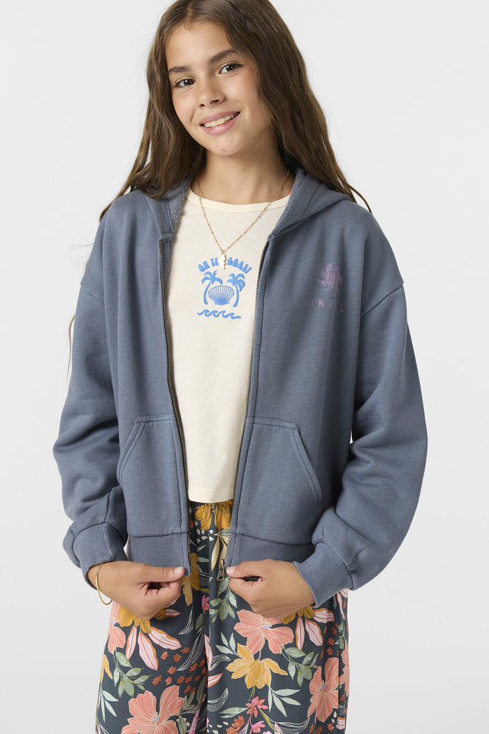 Girl's Barlow Zip Fleece - Slate | O'Neill