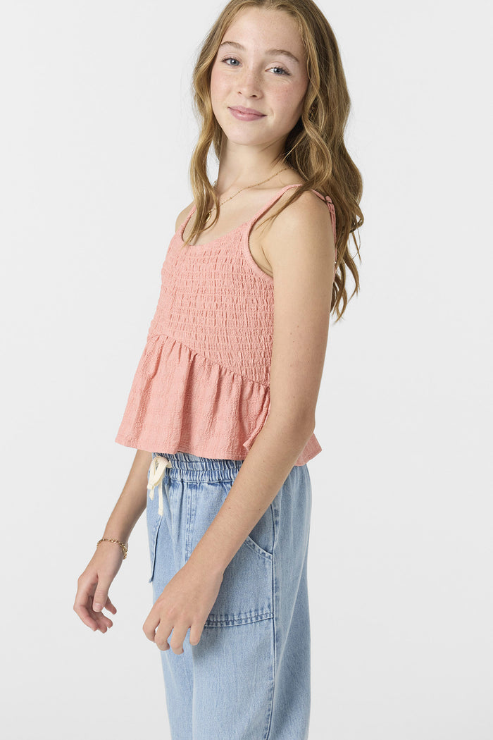 Girl's Bianca Sleeveless Top - Coral Haze | O'Neill