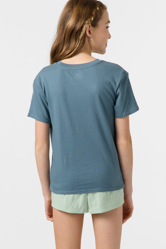 Girl's Botanic Blossom Tee - Washed Slate | O'Neill