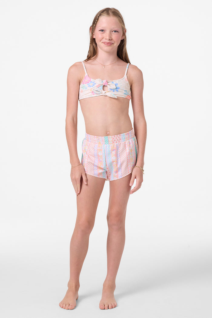 Girl's Cruising Printed 2" Boardshorts - Ivory | O'Neill