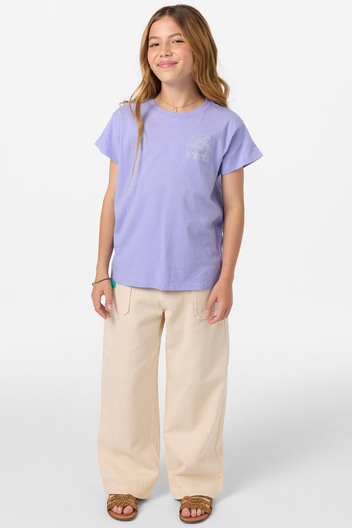 Girl's Dawn Oversized Tee - Lavendar | O'Neill
