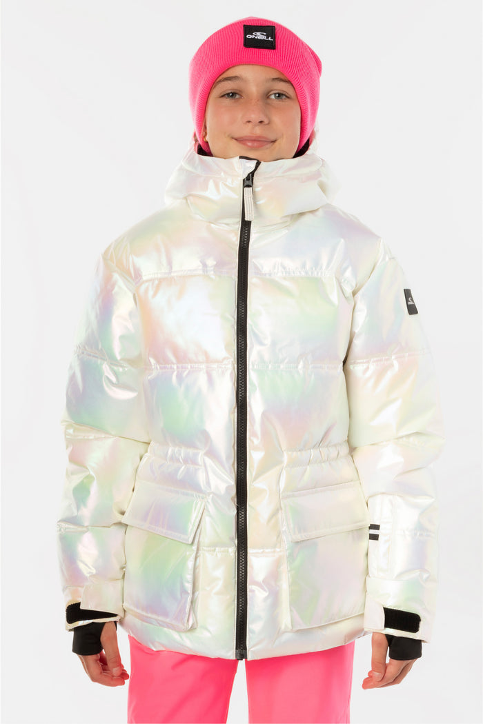 Girl's FWC Cruz Puffer Snow Jacket - Pearl | O'Neill