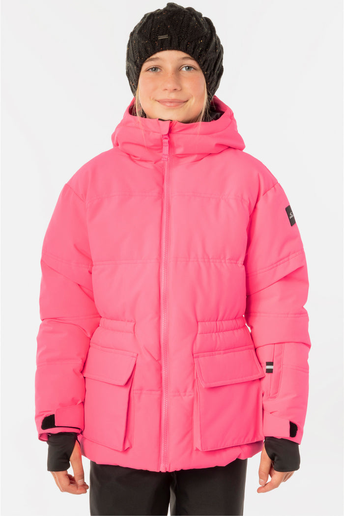 Girl's FWC Cruz Puffer Snow Jacket - Skatr Pnk | O'Neill