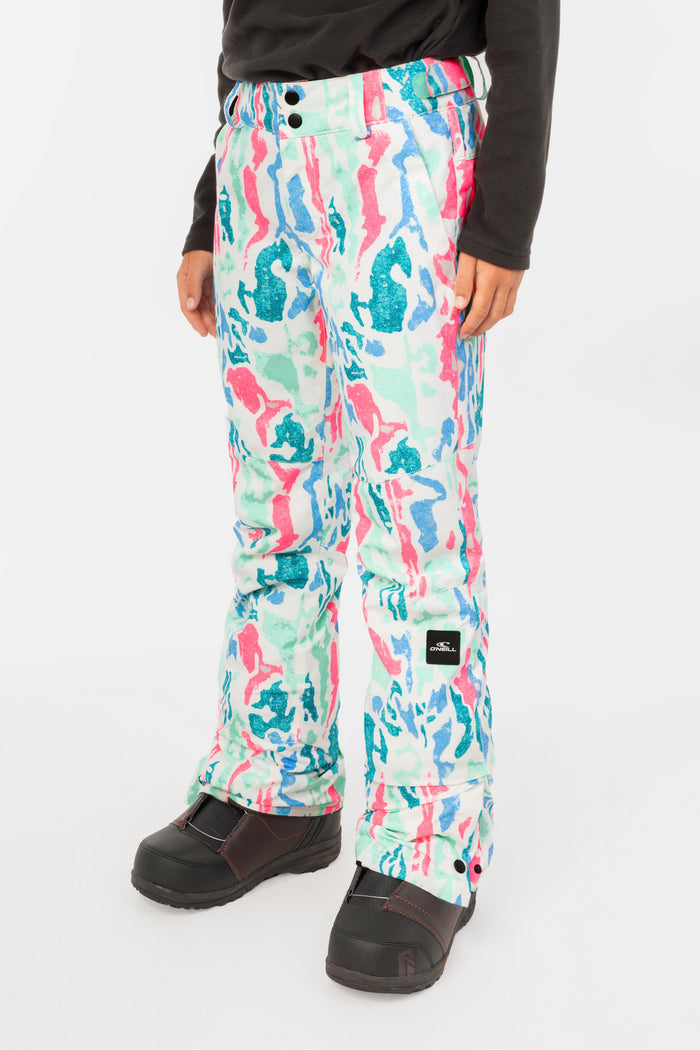 Girl's FWC Cruz Snow Pants - Wht Clustr | O'Neill
