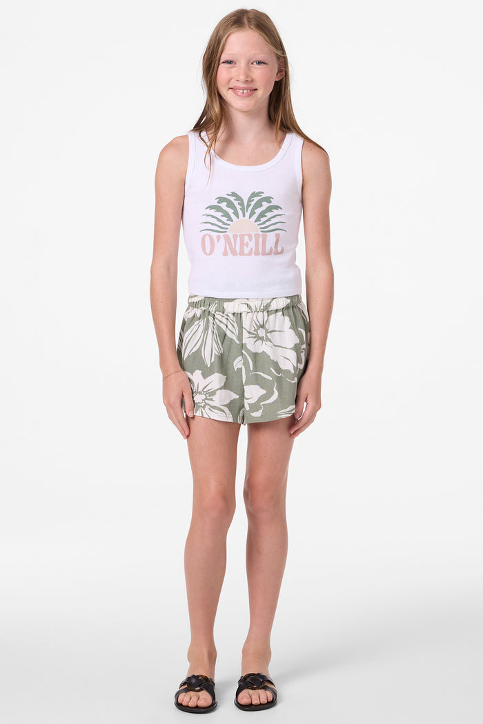 Girl's Gabi Short Floral Shorts - Sea Spray | O'Neill