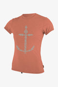 Girl's Hybrid S/S Sun Shirt - Light Grapefruit | O'Neill