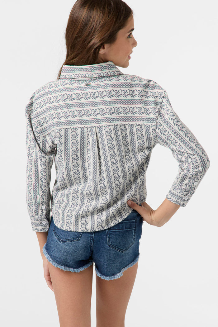 Girl's Jordyn Long Sleeve Top - Winter White | O'Neill