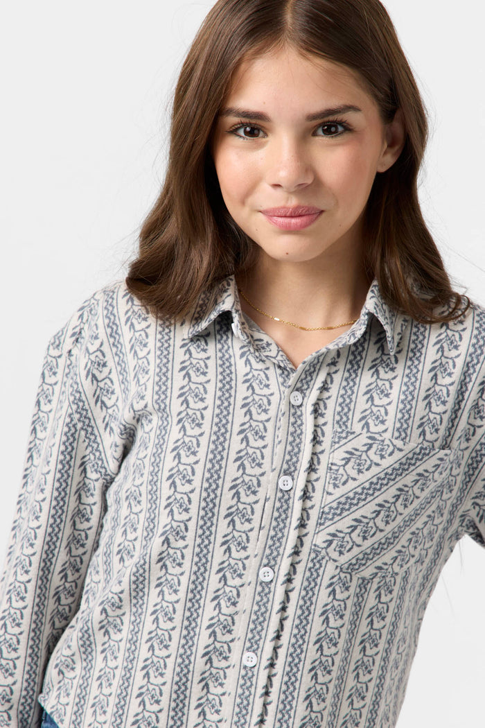 Girl's Jordyn Long Sleeve Top - Winter White | O'Neill