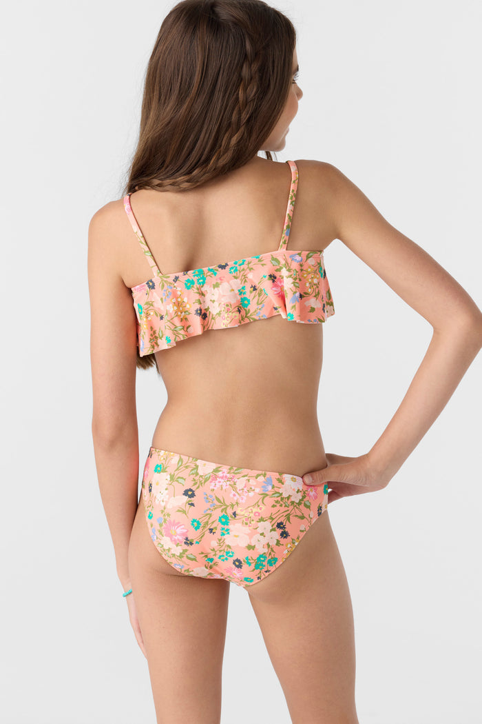 Girl's Kelly Floral Ruffle Bralette Set - Desert Flower | O'Neill