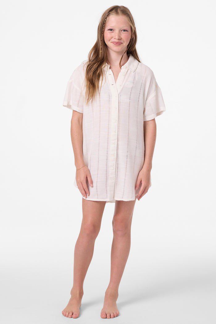 Girl's Kyra Cover Up Dress - Vanilla | O'Neill