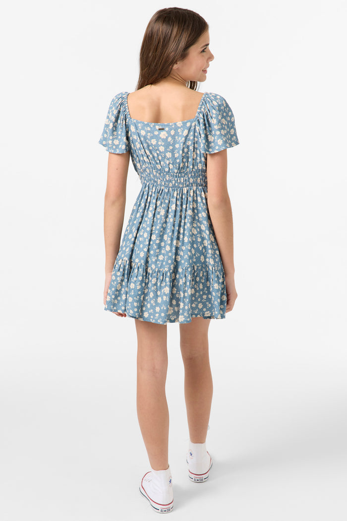 Girl's Langley Primrose Mini Dress - Provincial Blue | O'Neill