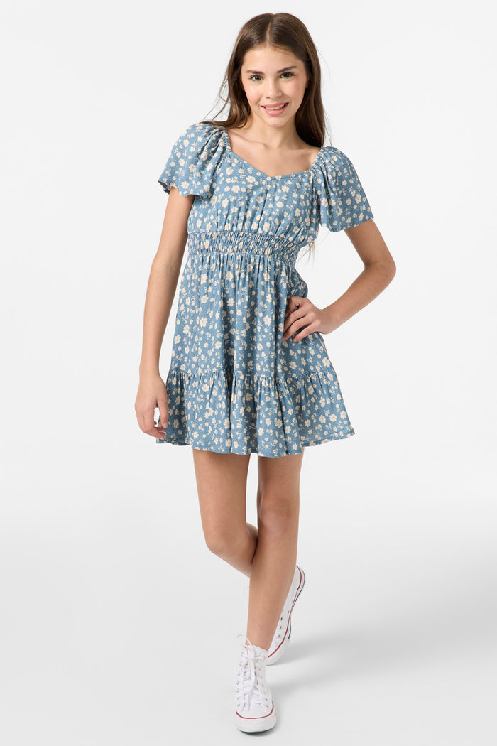 Girl's Langley Primrose Mini Dress - Provincial Blue | O'Neill