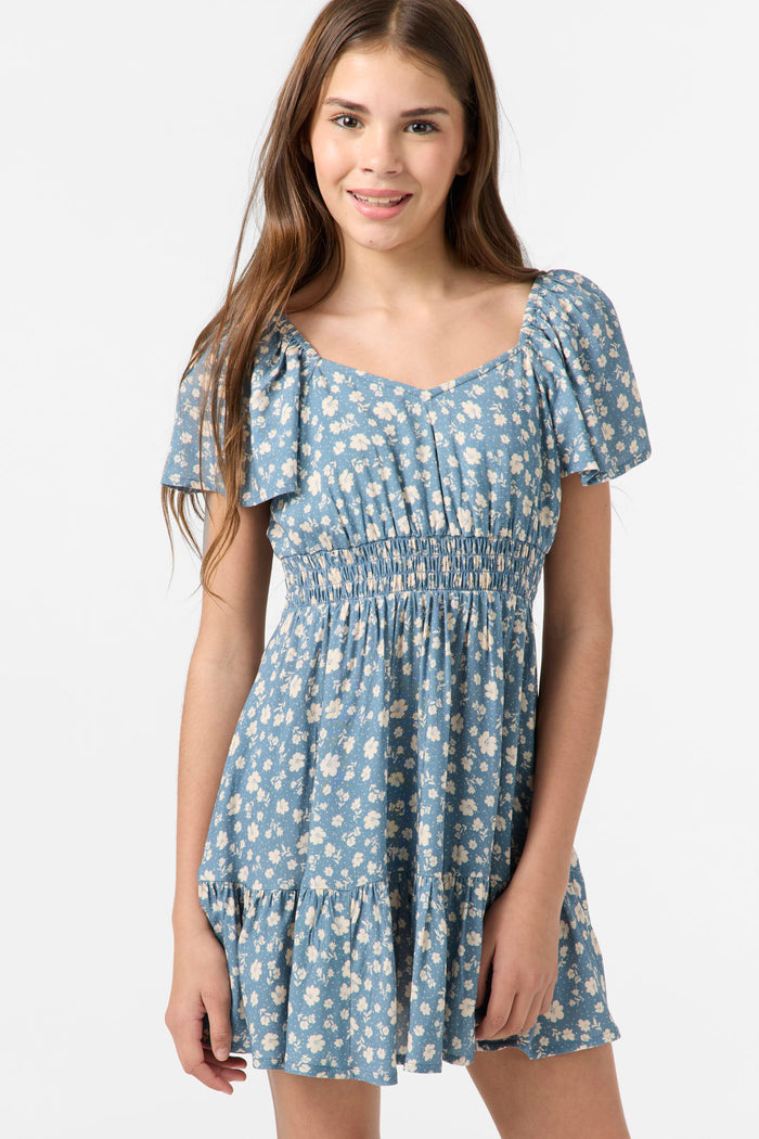 Girl's Langley Primrose Mini Dress - Provincial Blue | O'Neill