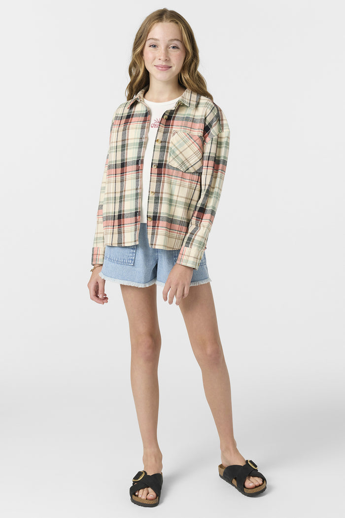 Girl's Leslye Long Sleeve Top - Tapioca | O'Neill