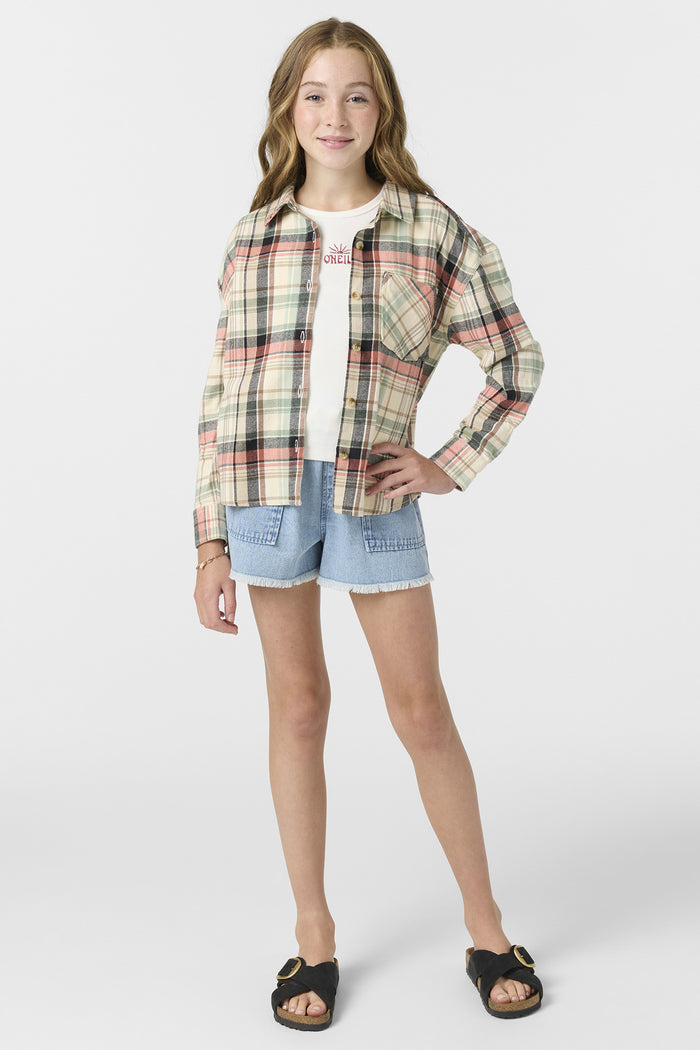 Girl's Leslye Long Sleeve Top - Tapioca | O'Neill