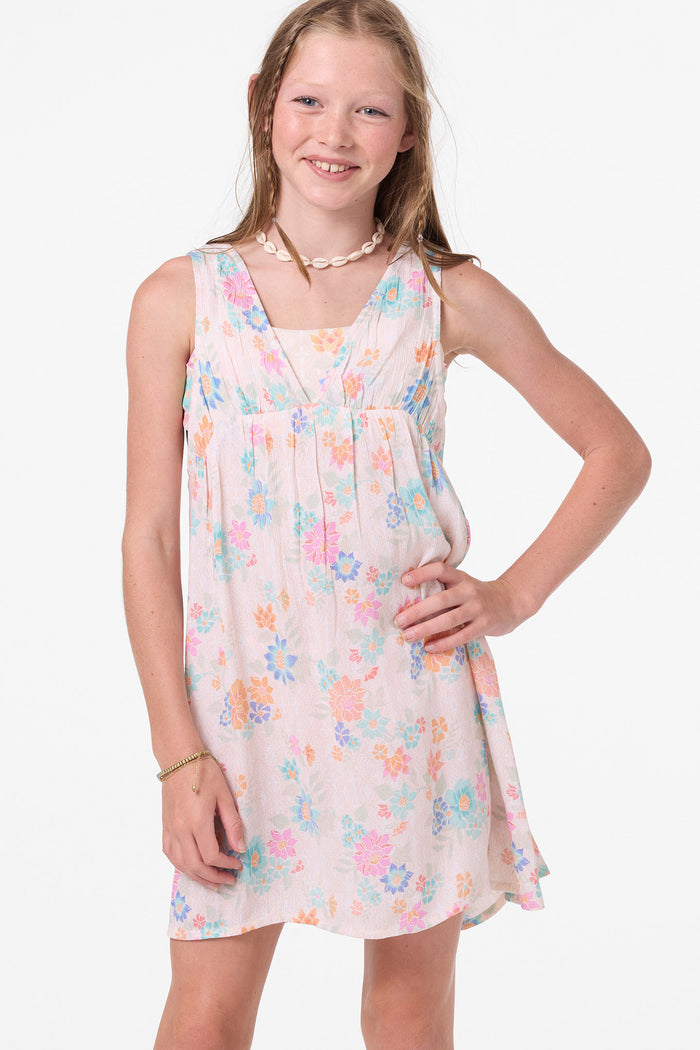 Girl's Letty Printed Cover Up Dress - Tapioca | O'Neill