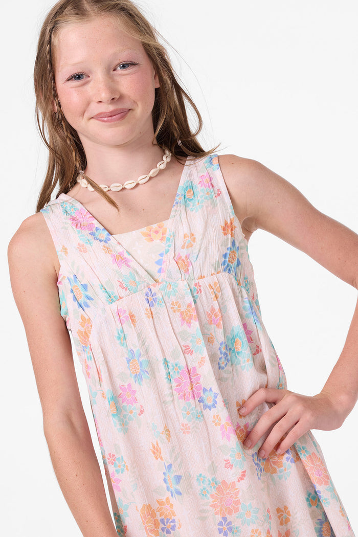 Girl's Letty Printed Cover Up Dress - Tapioca | O'Neill