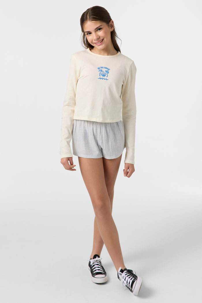 Girl's Shelly Long Sleeve Tee - Winter White | O'Neill