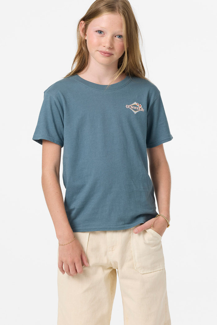 Girl's State Beach Tee - Washed Slate | O'Neill