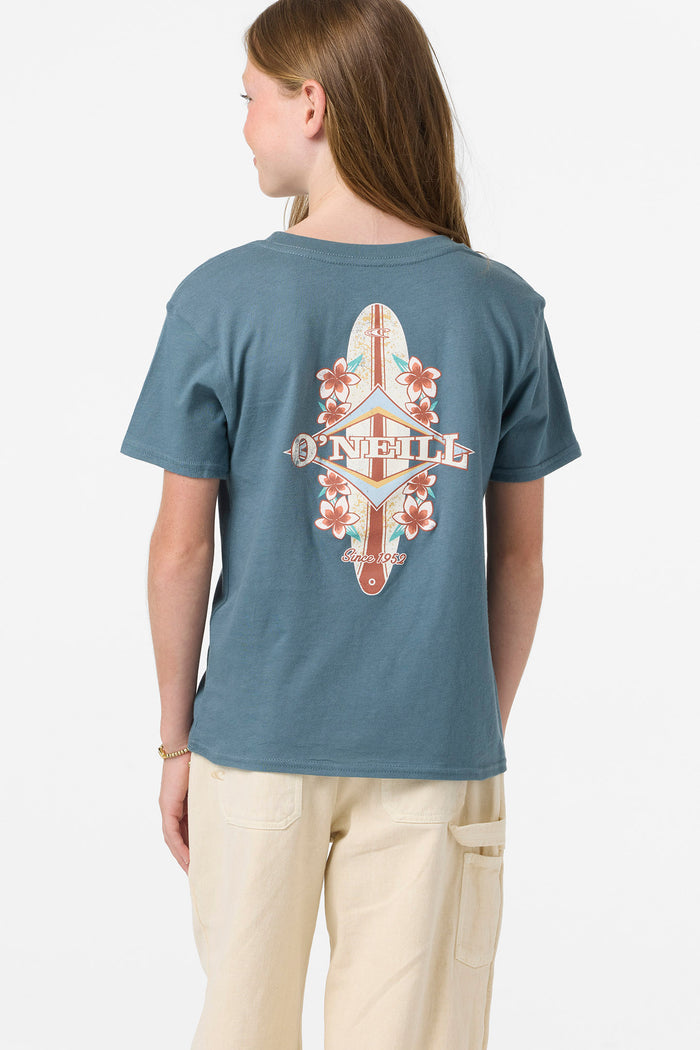Girl's State Beach Tee - Washed Slate | O'Neill