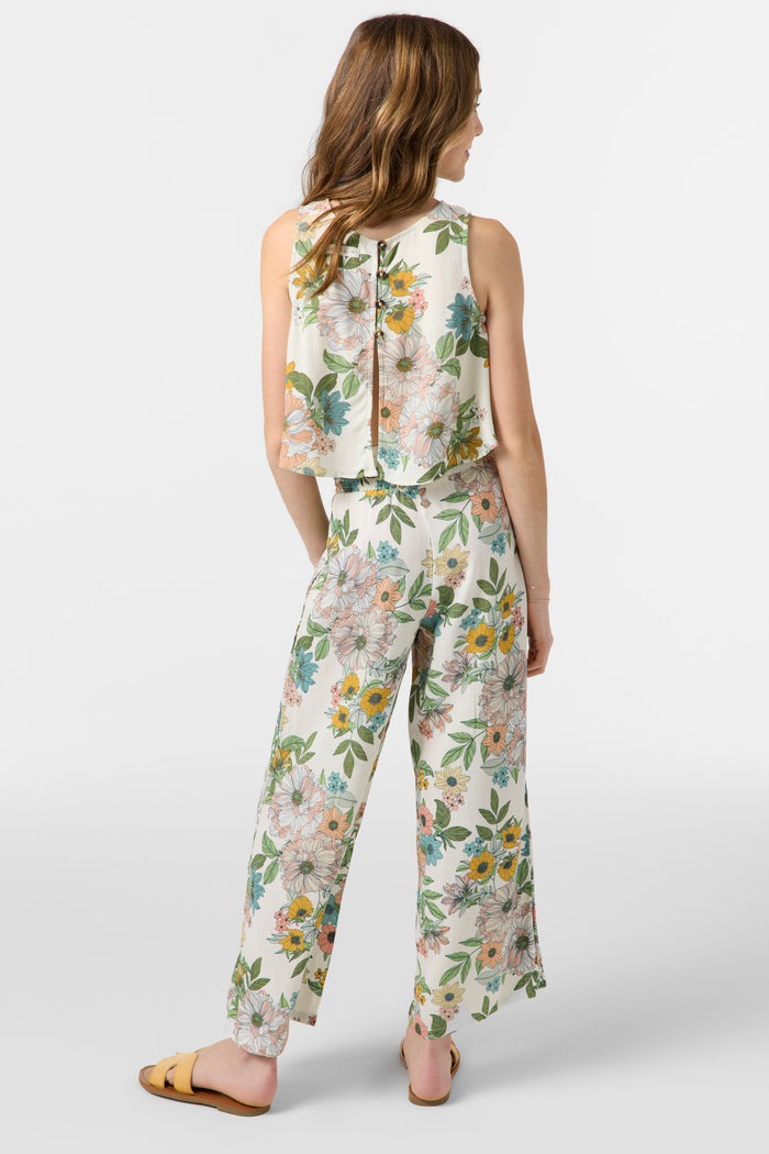 Girl's Torrie Cara Floral Pant - Winter White | O'Neill