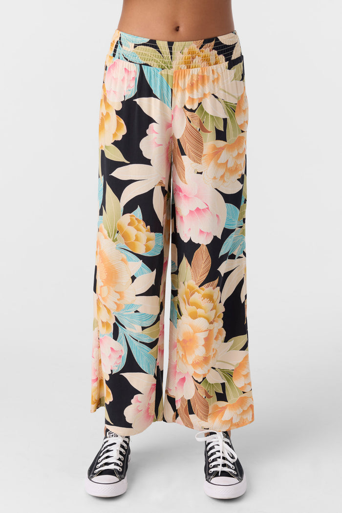Girl's Torrie Mikah Floral Pants - Black | O'Neill