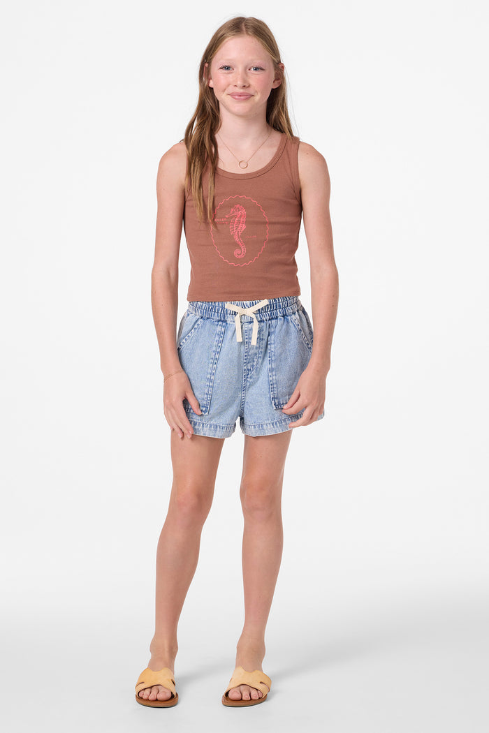 Girl's Tristan Tank - Carob Brown | O'Neill