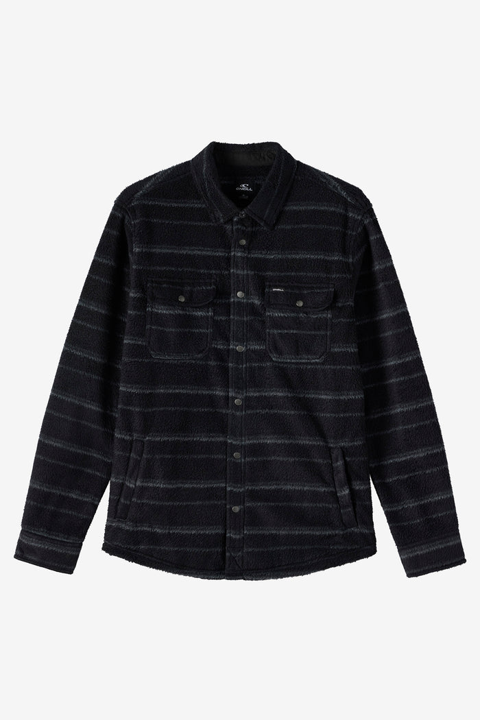 Glacier High Pile Superfleece Standard Fit Overshirt - Black | O'Neill